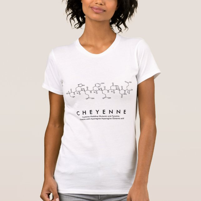 Cheyenne peptide namn shirt tee shirt (Framsida)