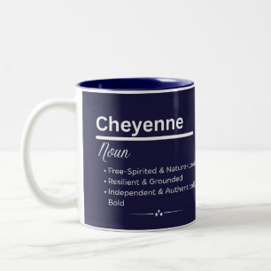 Cheyenne Personlig flicknamn Betydelse Kaffe Mugg