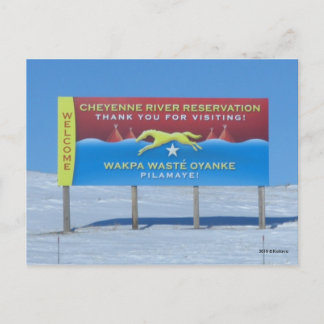 Cheyenne River Reservation Vykort