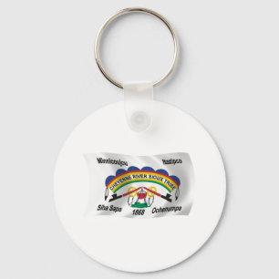 Cheyenne River Sioux Flagg Nyckelring