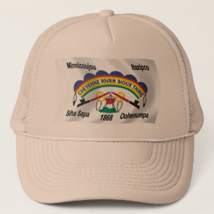 Cheyenne River Sioux Flagga Hatt Keps