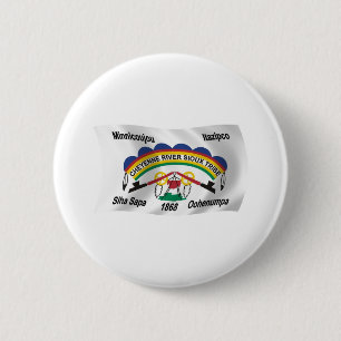 Cheyenne River Sioux Flagga Knapp
