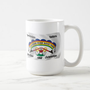 Cheyenne River Sioux Flagga Mugg