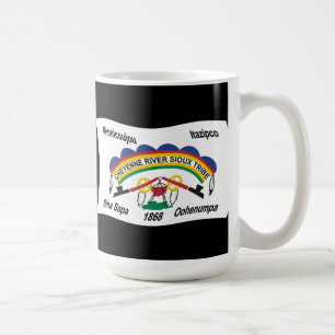 Cheyenne River Sioux Flagga Mugg