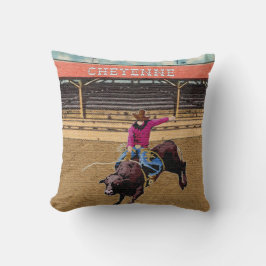 Cheyenne Rodeo Cowboy Bull Riding Kudde