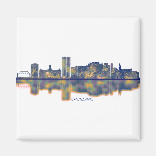 Cheyenne Skyline Magnet (Framsidan)