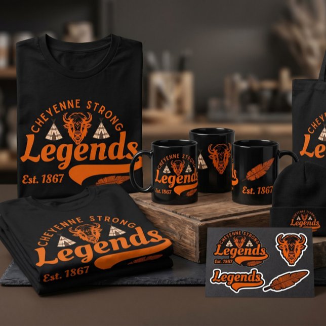 Cheyenne Starka legender trendande design T Shirt (Great design for Legends)
