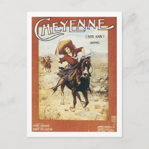 Cheyenne Vintage Songbook Cover Vykort