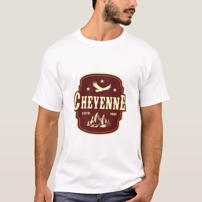 Cheyenne WY T Shirt (Framsida)