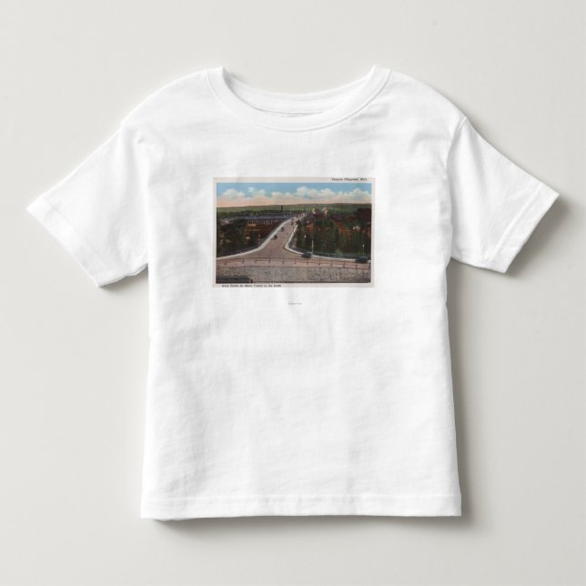 Cheyenne WY - Viaduct & huvudsakligt uttag för Tee Shirt (Framsida)