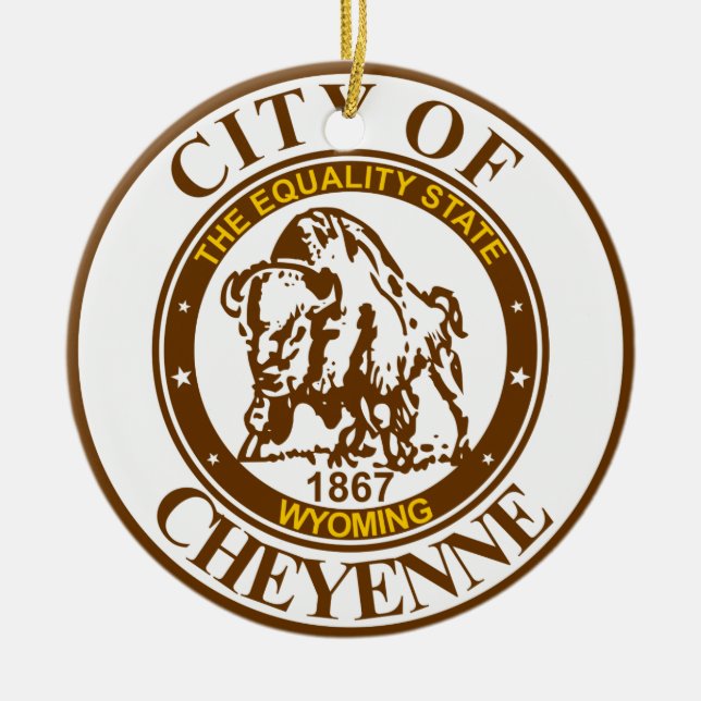 Cheyenne, Wyoming Ceramic Ornament (Framsidan)