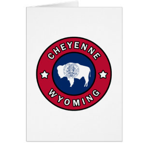 Cheyenne Wyoming Hälsningskort