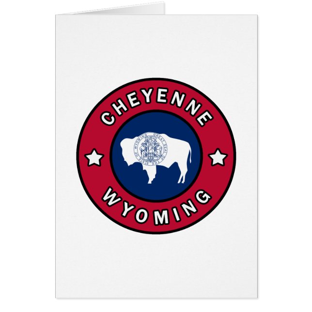 Cheyenne Wyoming Hälsningskort (Framsidan)