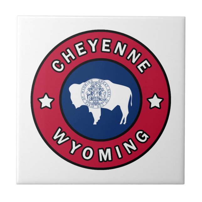 Cheyenne Wyoming Kakelplatta (Framsidan)