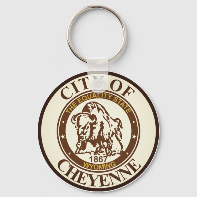 Cheyenne, Wyoming Keychain Nyckelring (Framsida)