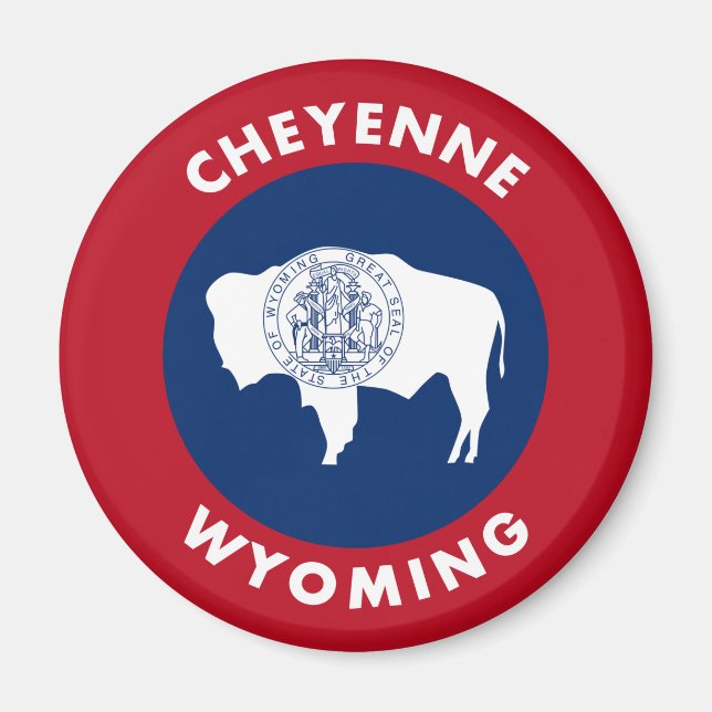 Cheyenne Wyoming Magnet (Framsidan)