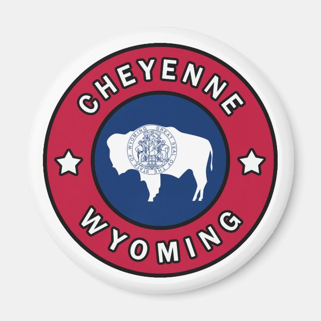 Cheyenne Wyoming Magnet (Framsidan)