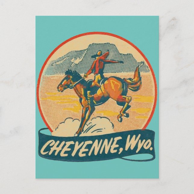 Cheyenne, Wyoming Postcard Vykort (Framsida)