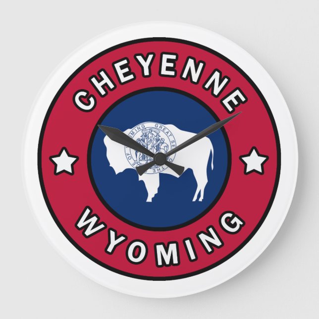 Cheyenne Wyoming Stor Klocka (Framsida)