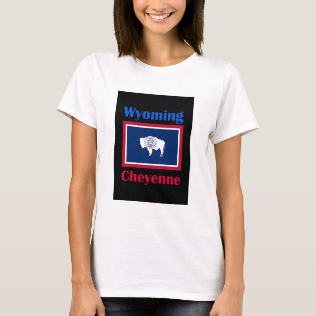 Cheyenne Wyoming T Shirt (Framsida)