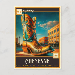 Cheyenne, Wyoming | VINTAGE Vykort