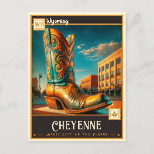 Cheyenne, Wyoming VINTAGE Vykort