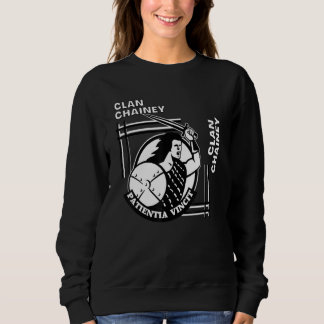 Cheyne Clan Gaelic Motto Swordsman T Shirt