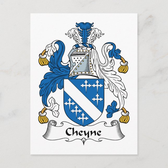 Cheyne Family Crest Vykort (Framsida)