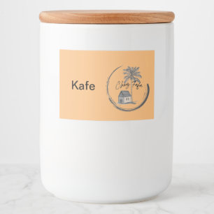 Chez Fafa Coffee Canister Mat Etiketter