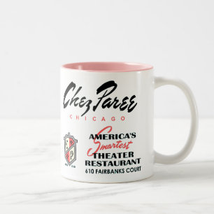 Chez Paree, nattklubb, Chicago, IL Två-Tonad Mugg