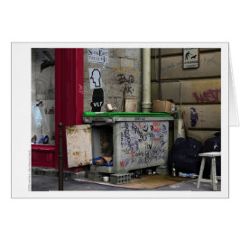 CHEZ RAYMOND Card - Digital Realism Art Hälsningskort