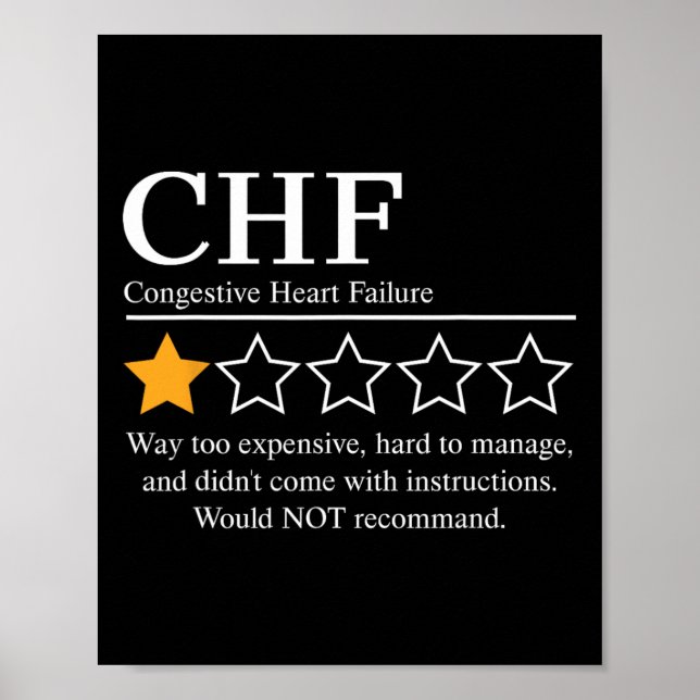 Chf Warrior Nftw Kronisk hjärtsvikt Poster (Framsidan)