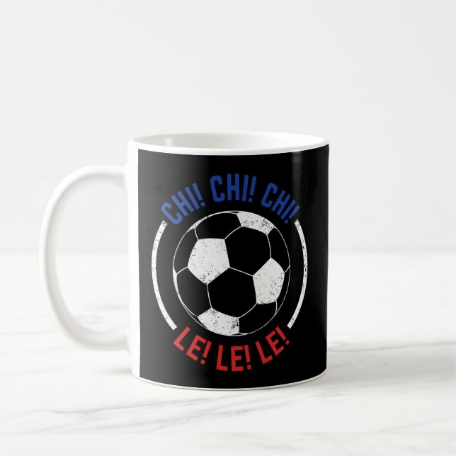 Chi Chi Chi Le Le Le Chant Chile Ocer Futbol Kaffemugg (Vänster)