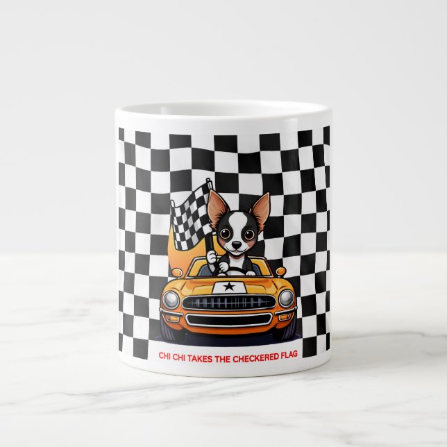 Chi Chi Tar Checkered Flaggan Jumbo Mugg (Framsidan)