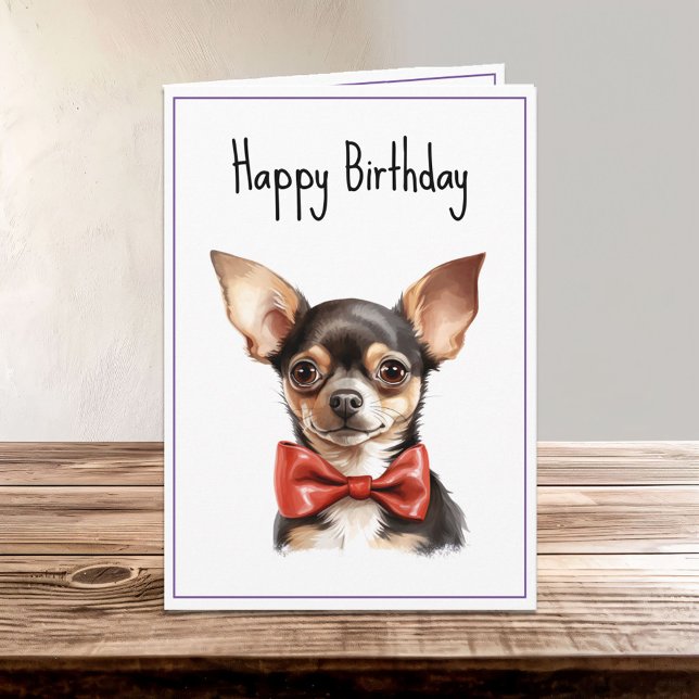 Chi Chihuahua Puppy Hund Birthday Kort (Skapare uppladdad)
