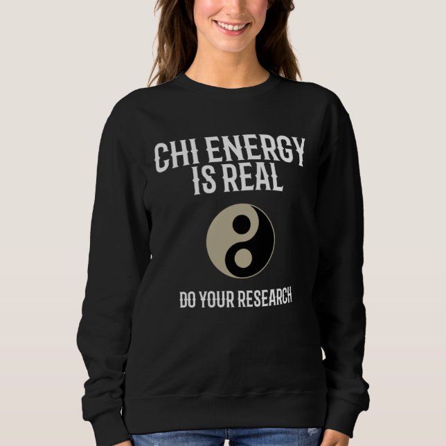 Chi Energy Real Train Everyday Qigong Tai Chi T Shirt (Framsida)