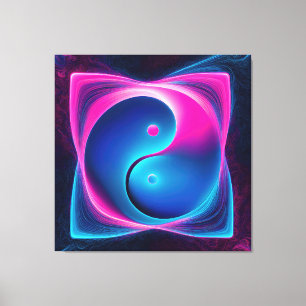 Chi Fusion: Vibrant Yin Yang Energies Canvastryck