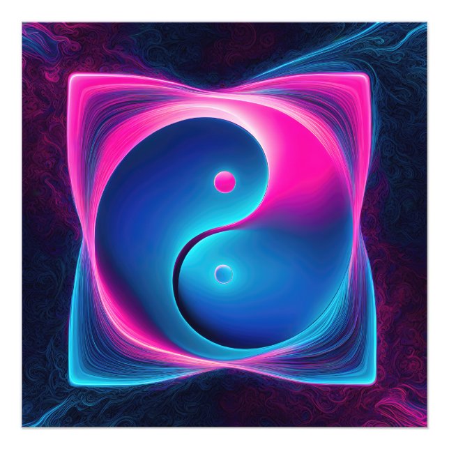 Chi Fusion: Vibrant Yin Yang Energies Fototryck (Framsidan)