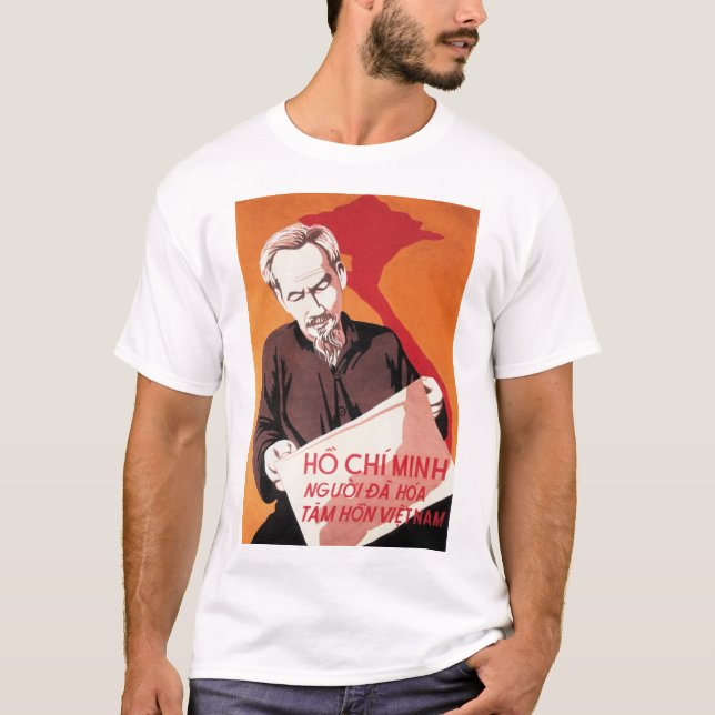 Chi Minh omvandlade den vietnamesiska själen! Gamm T Shirt (Framsida)