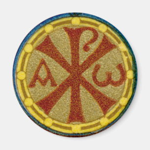 Chi Rho/Alpha Omega Medallion från SNV 36 Magnet