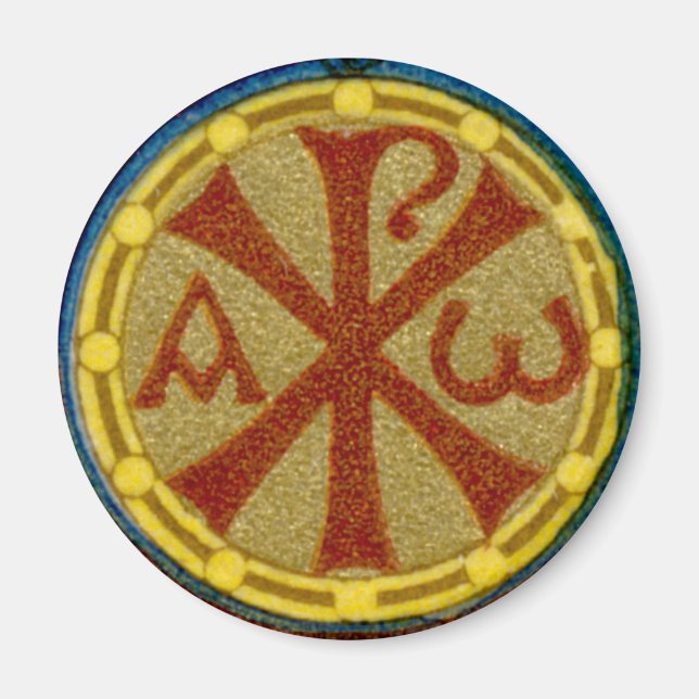 Chi Rho/Alpha Omega Medallion från SNV 36 Magnet (Framsidan)
