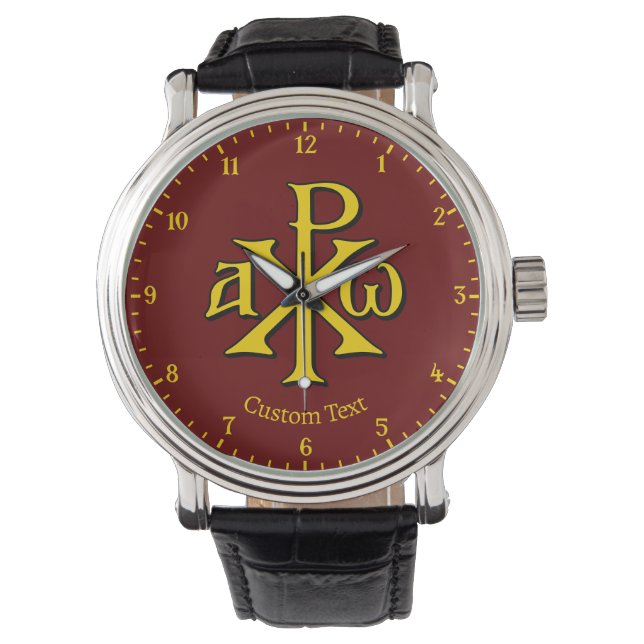 Chi Rho Christogram Armbandsur (Framsida)