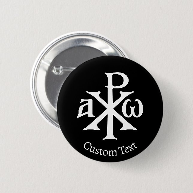 Chi Rho Christogram Knapp (Framsida & baksida)