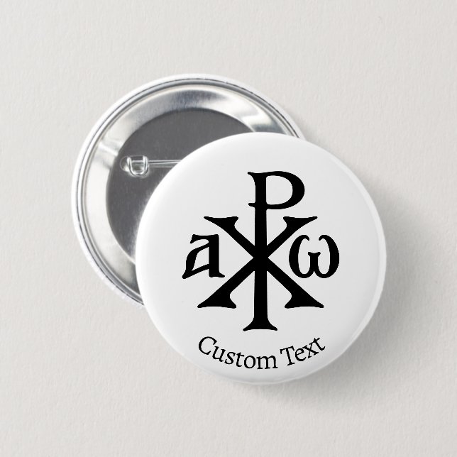 Chi Rho Christogram Knapp (Framsida & baksida)