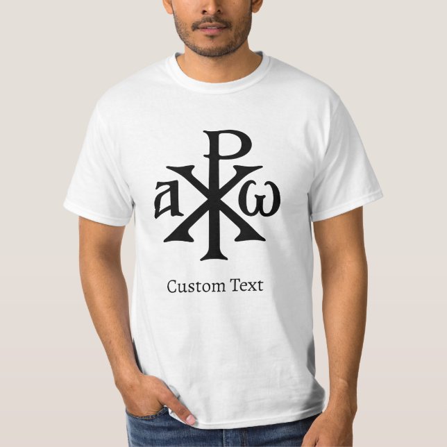 Chi Rho Christogram T Shirt (Framsida)