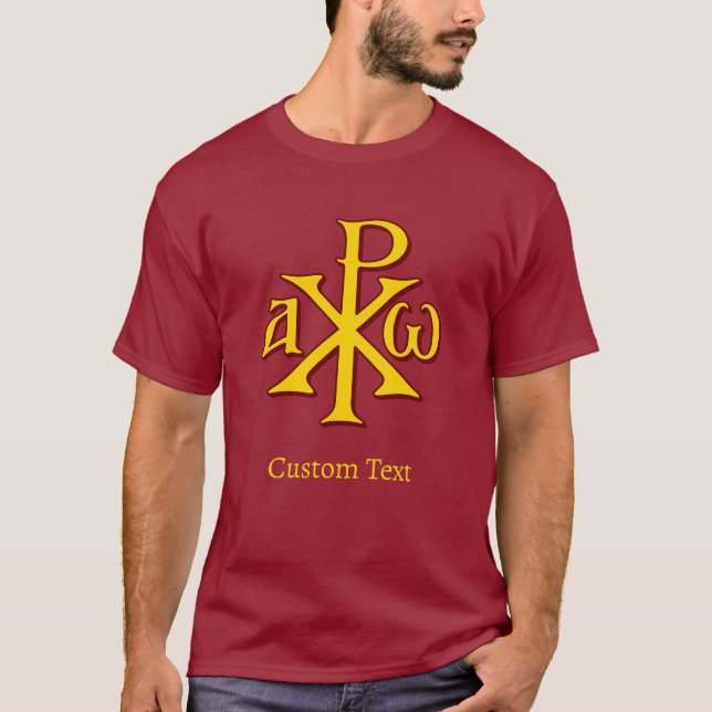 Chi Rho Christogram T Shirt (Framsida)