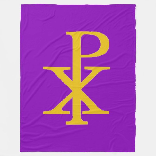 CHI RHO CRUCIFIX Fleece Blanket (Framsidan)