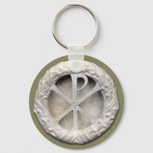 Chi-Rho eller monogramen av Kristus Nyckelring