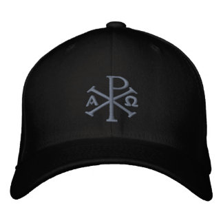 Chi Rho Embroized Hat Broderad Keps