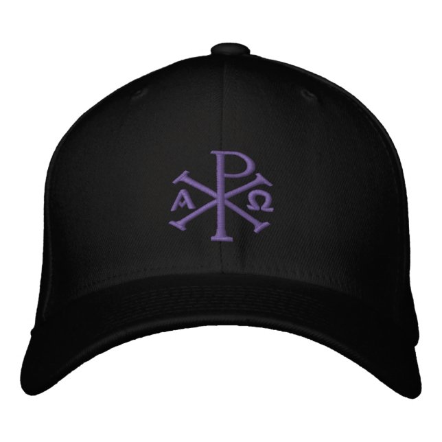 Chi Rho Embroized Hat Broderad Keps (Framsida)